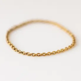 Solid Gold Chain Ring