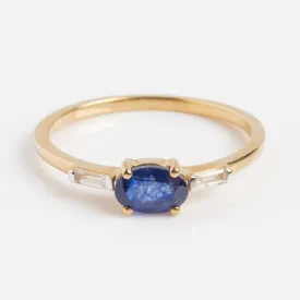Solid Gold Classic Sapphire Ring