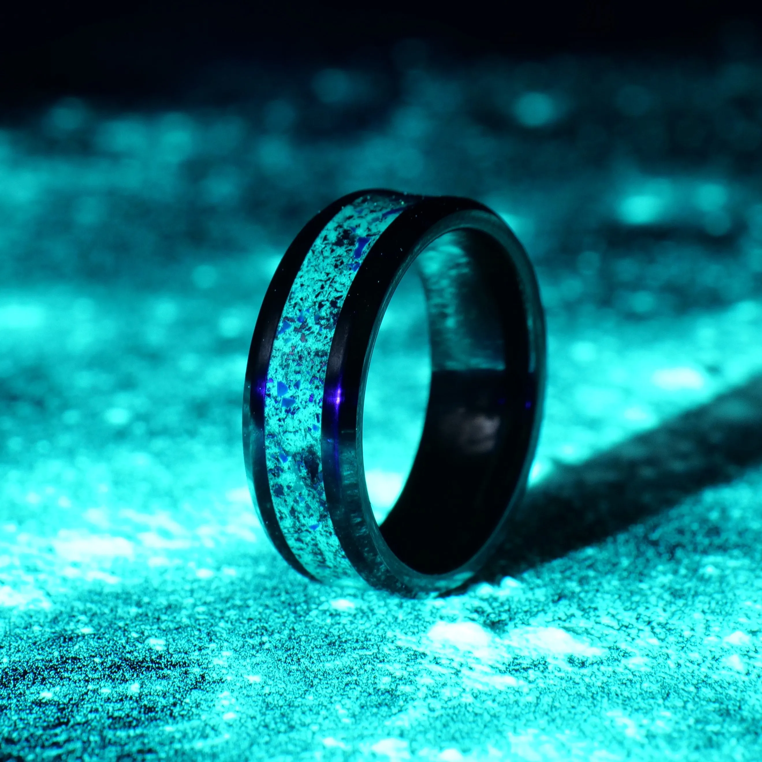 Star Dust™ Ring in Black Ceramic