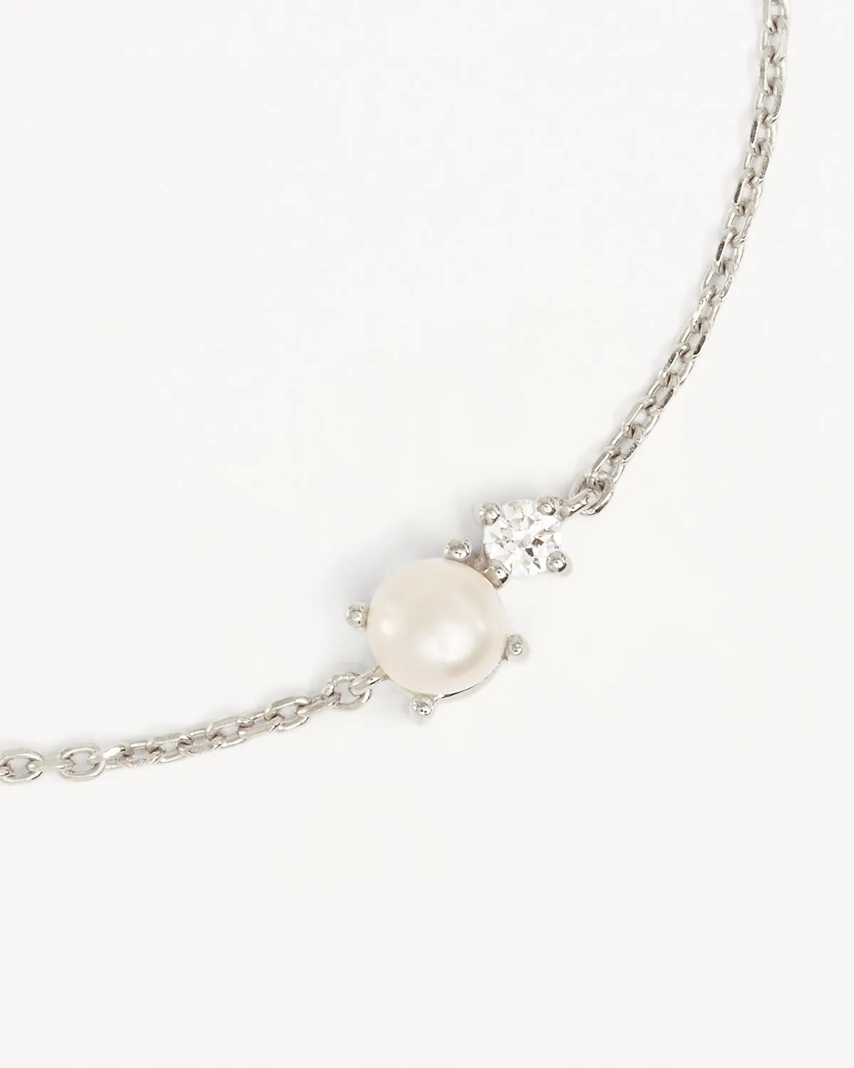 Elegant Sterling Silver Serenely Yours Pearl Bracelet for Timeless Style