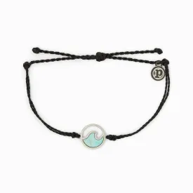 Stone Wave Bracelet Silver