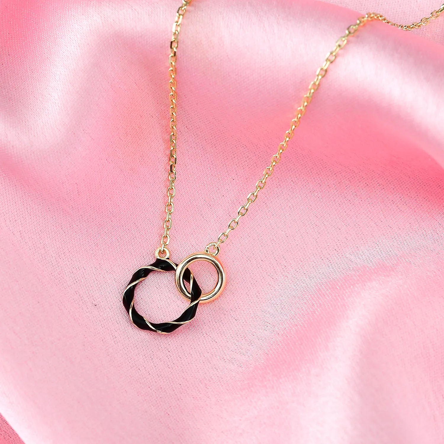 Taffy Enamel Knot Necklace