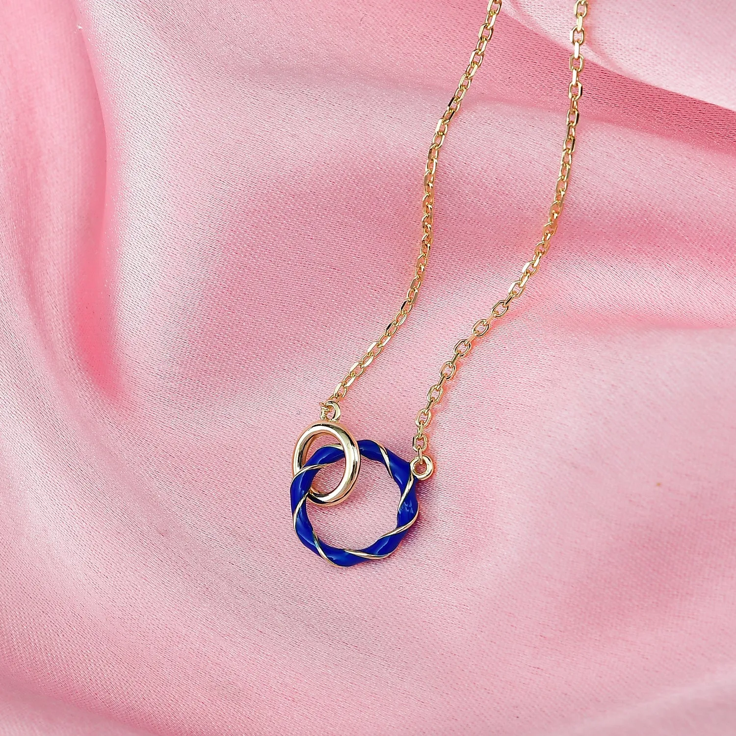 Taffy Enamel Knot Necklace