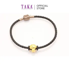 TAKA 999 Pure Gold Charm - Exquisite Mushroom Design Pendant for Elegant Fashion Statement