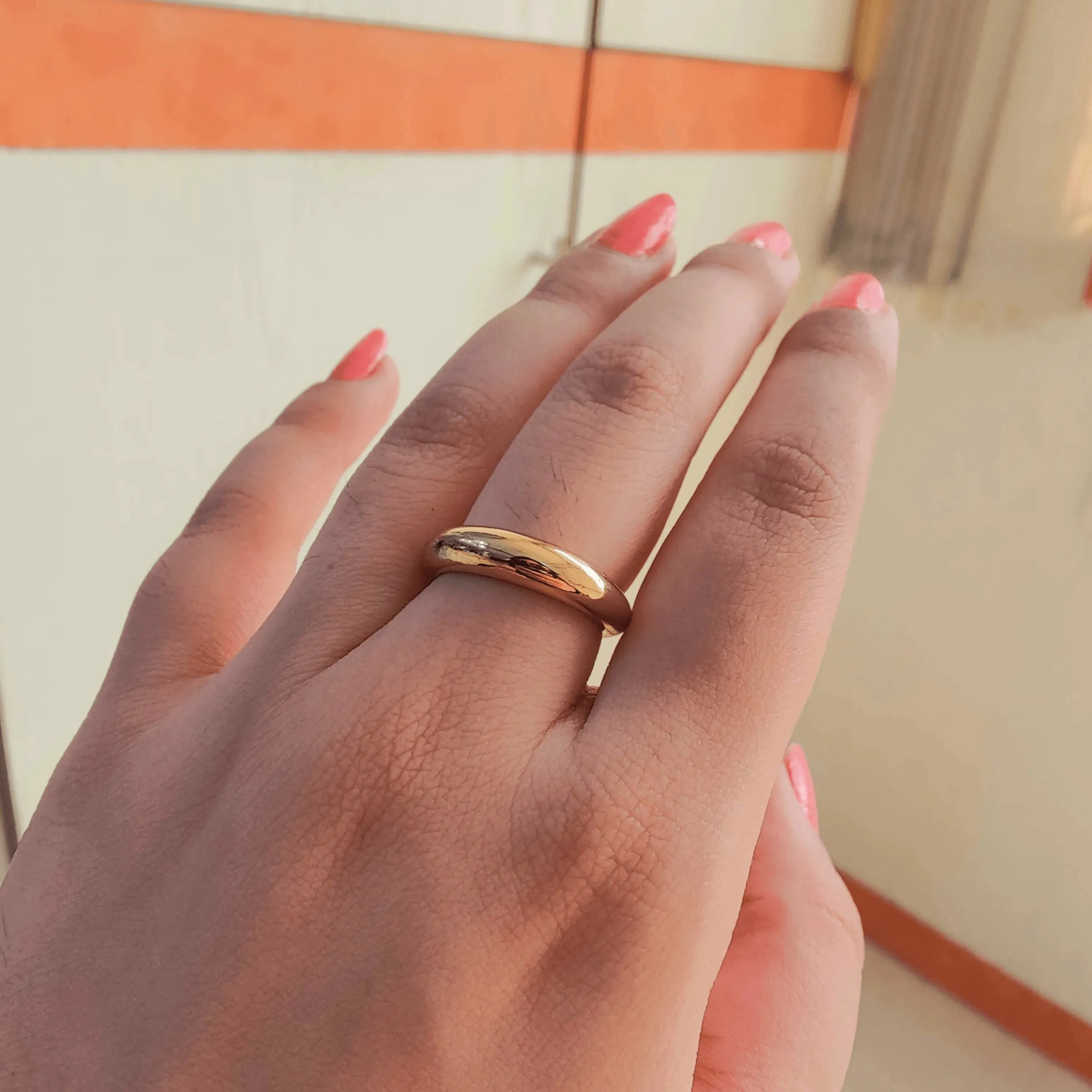 TFC 24K Glimmer Glow Gold Plated Ring