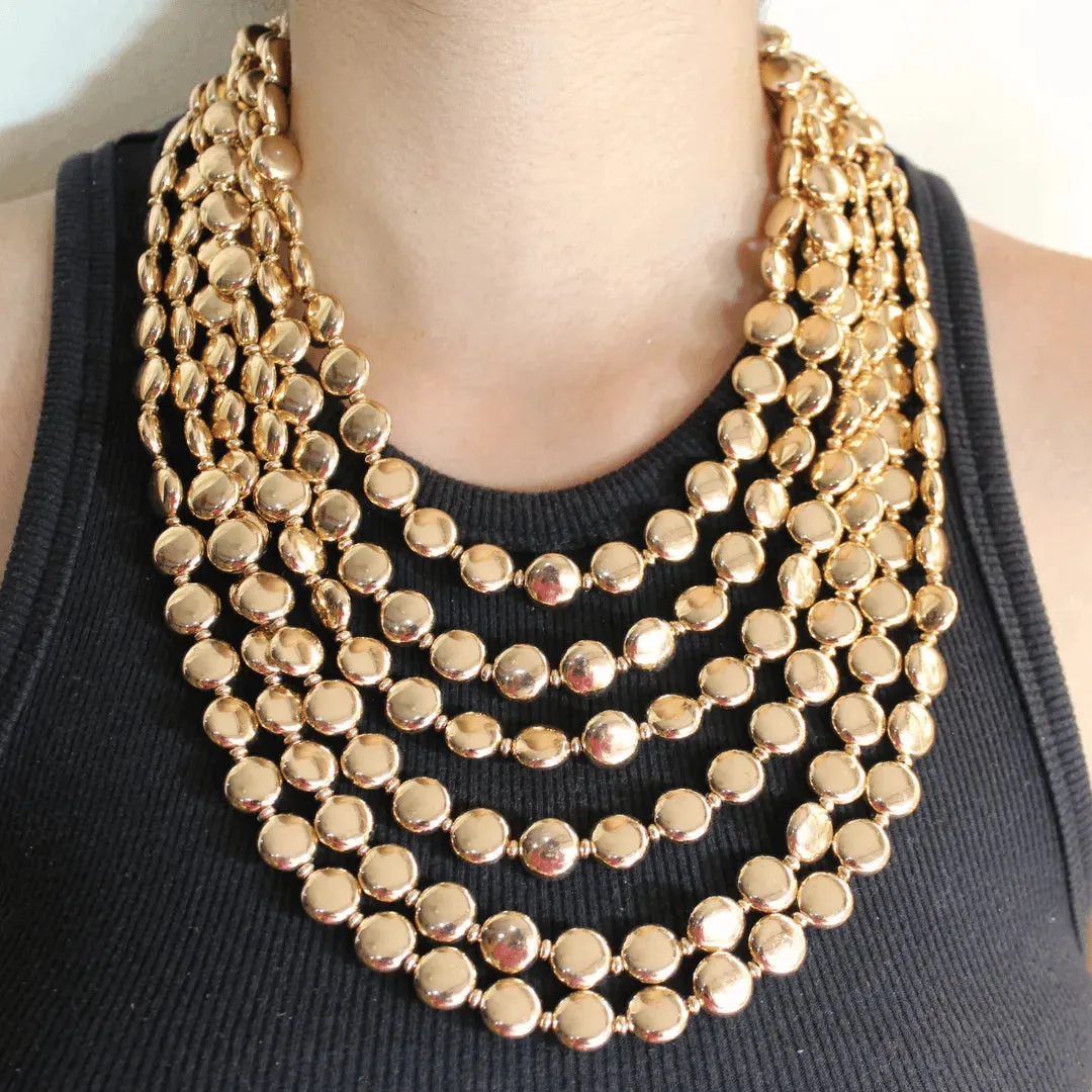 TFC Bold Coin Bappi Lehri Layered Necklace