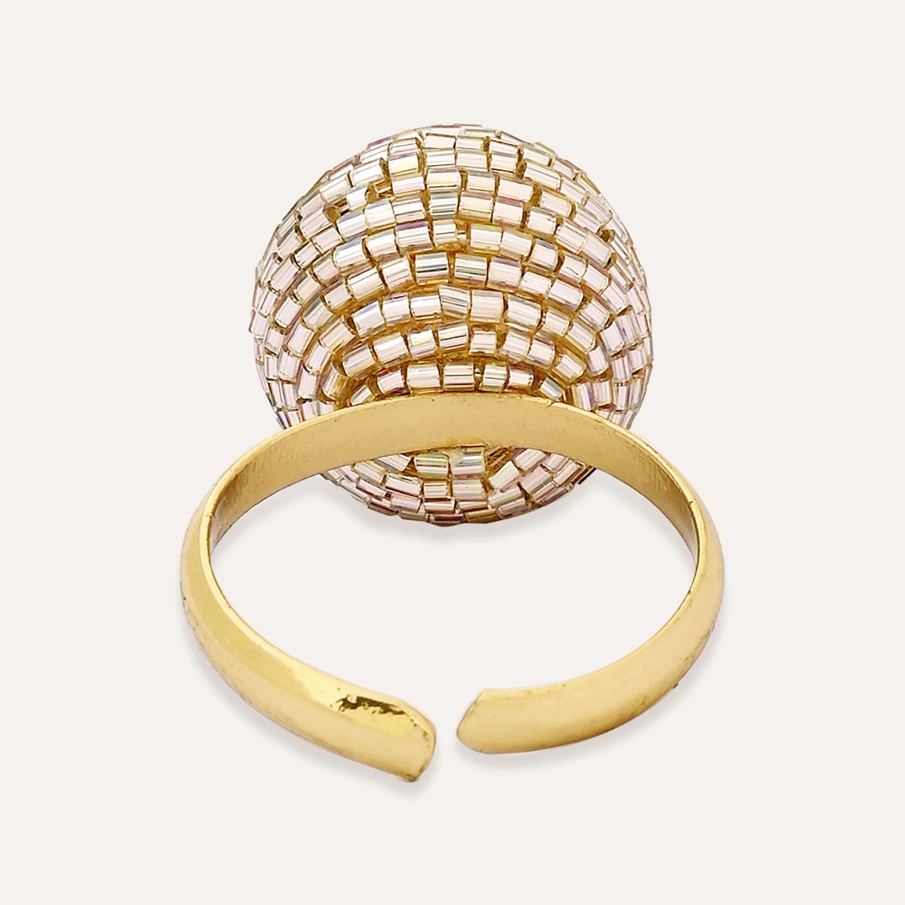 TFC Festive Stunner Gold Statement Adjustable Ring