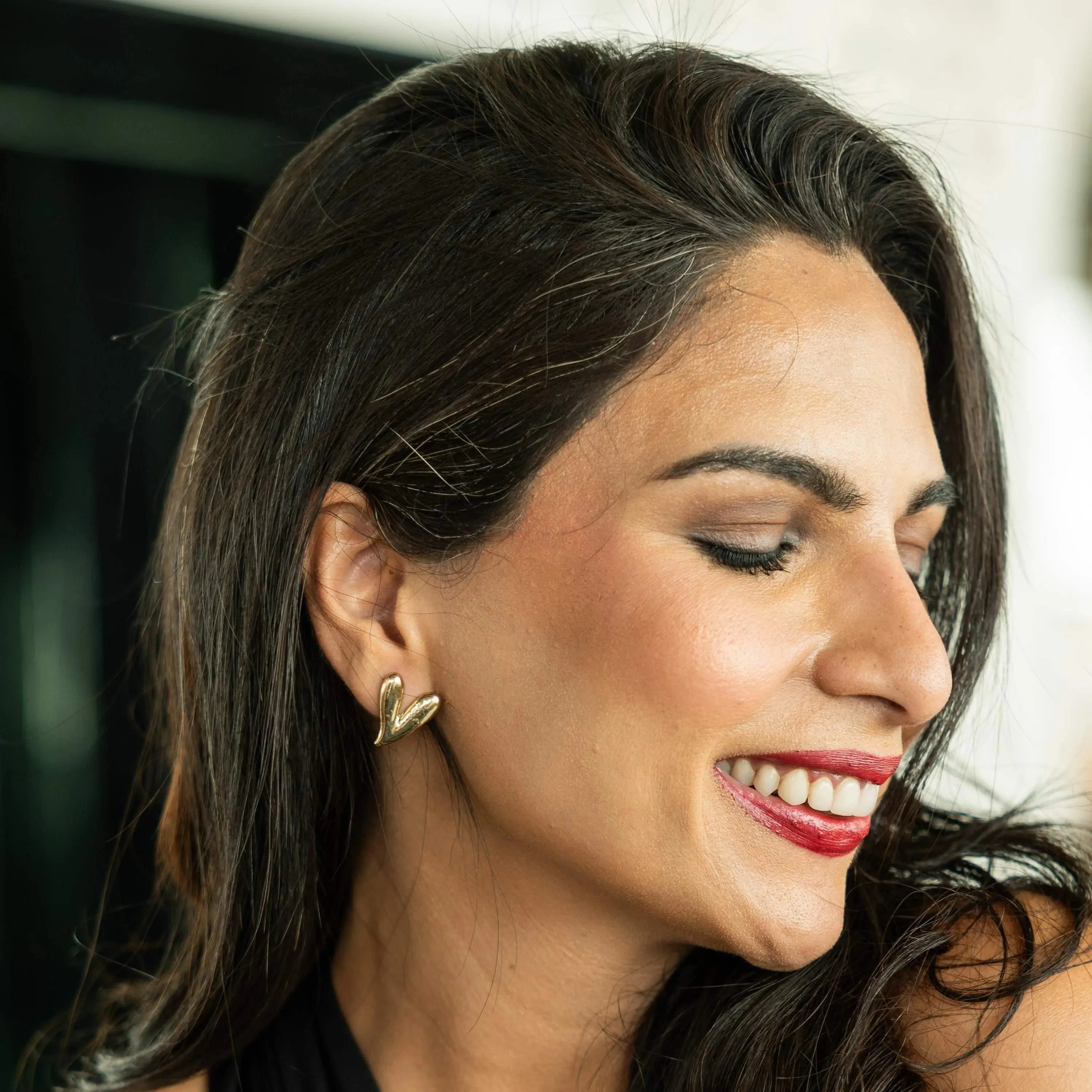 TFC Heartthrob Gold Plated Stud Earrings