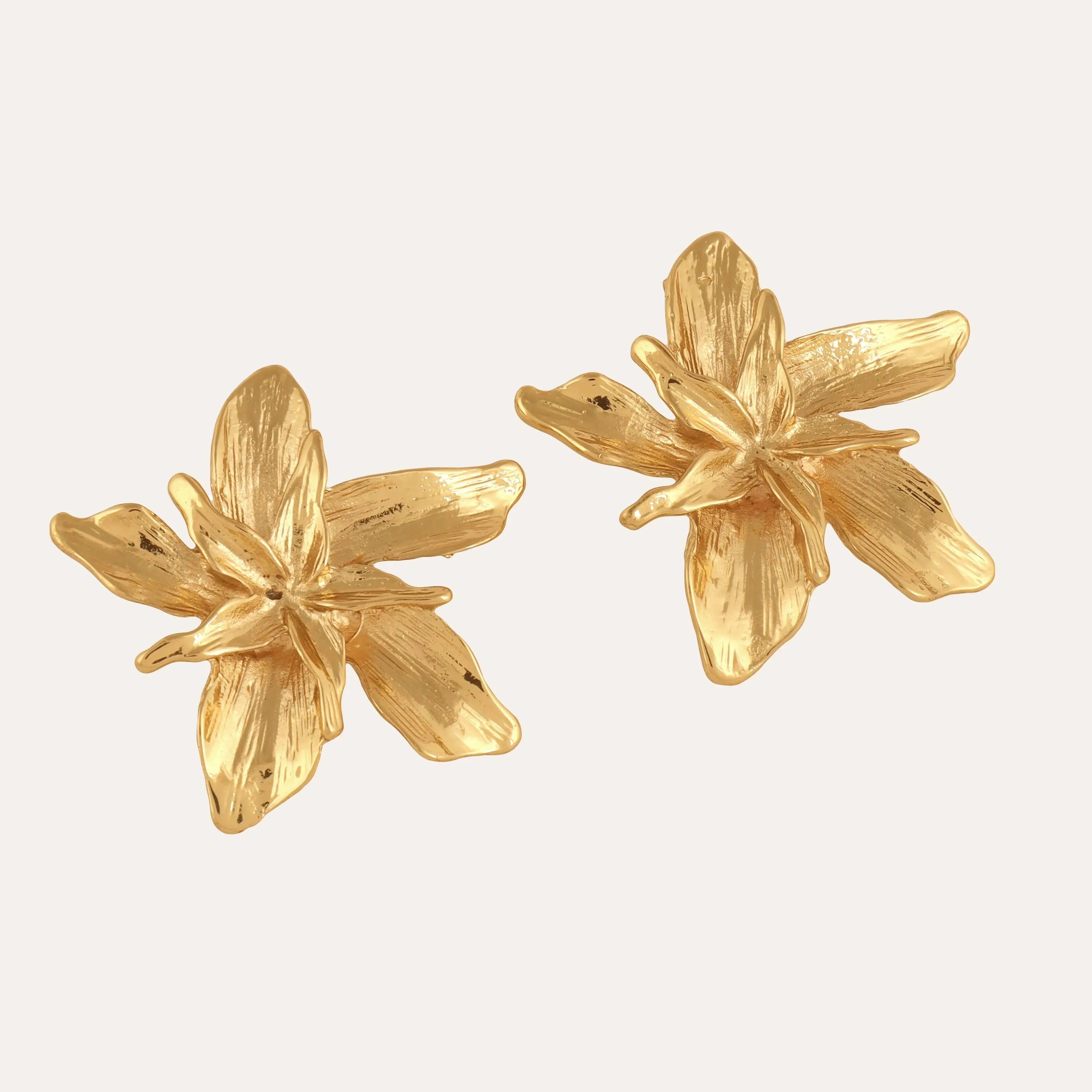 TFC Pretty Posy Gold Plated Stud Earrings