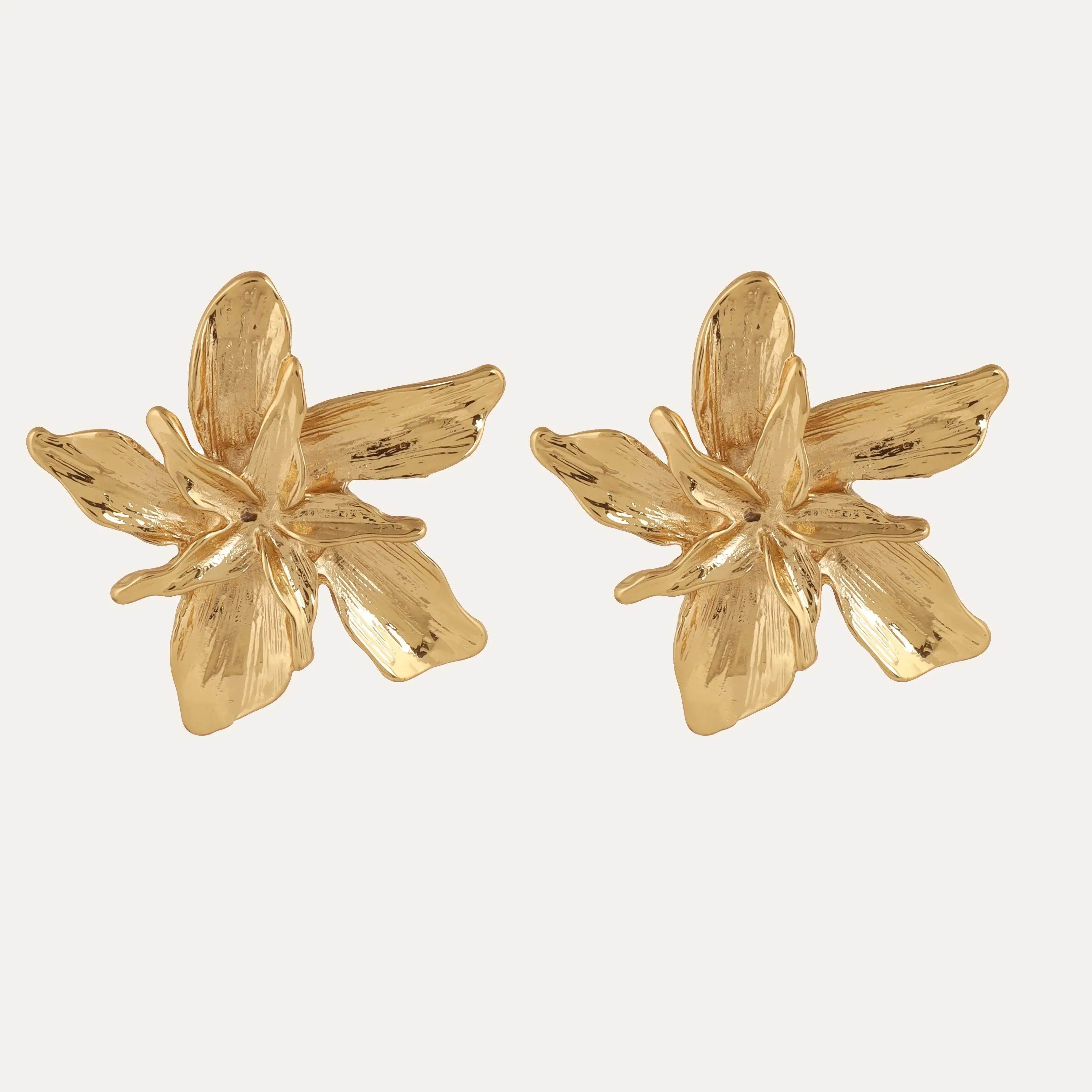 TFC Pretty Posy Gold Plated Stud Earrings