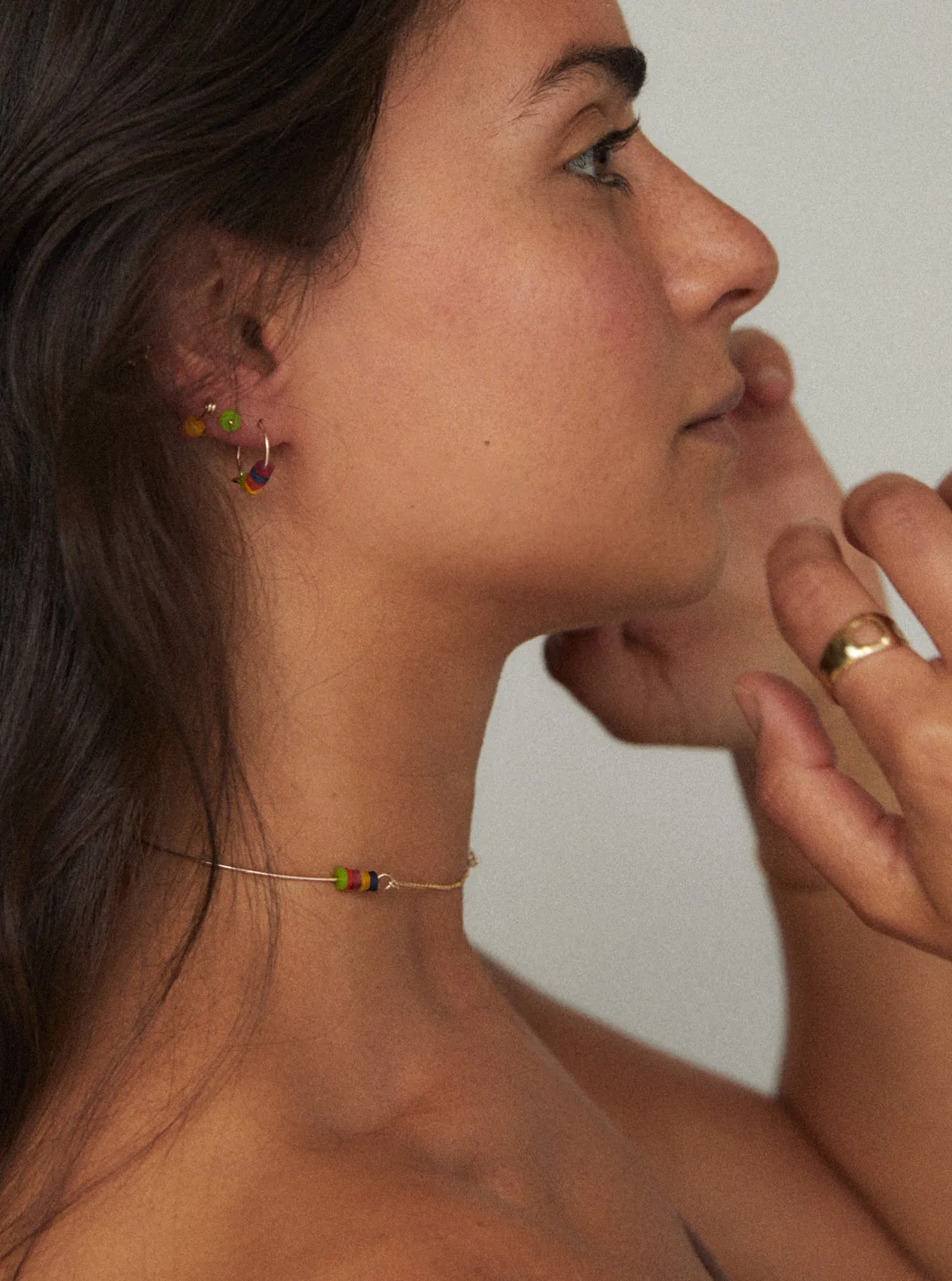 The Rainbow Resin Coil | Solid Gold