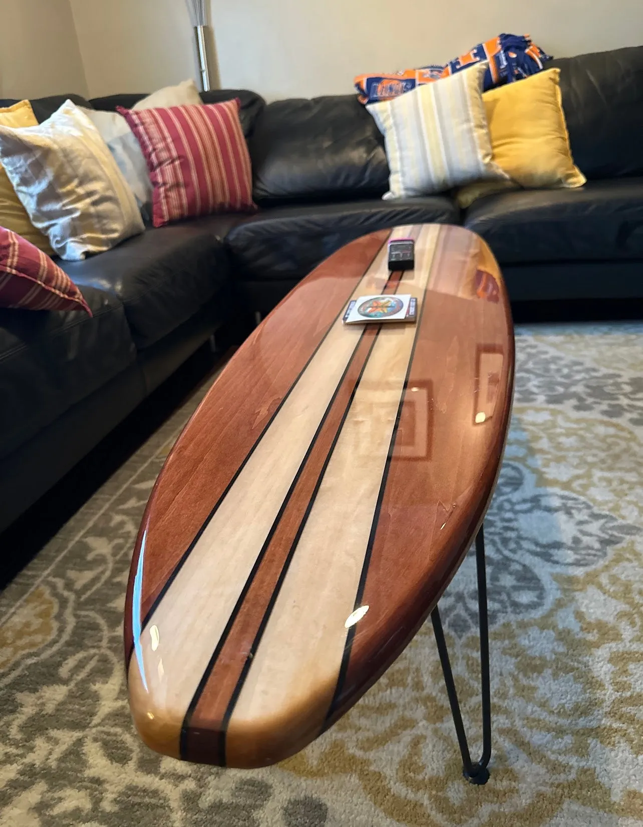 The Swell Surfboard Console Sofa Entry Table