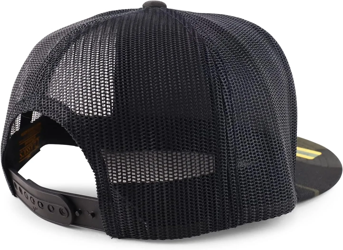 Trendy Apparel Shop Flexfit Brand 5 Panel Classic Trucker Flatbill Mesh Snapback Cap