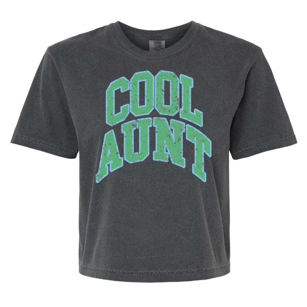 'Varsity Cool Aunt' Boxy T-Shirt