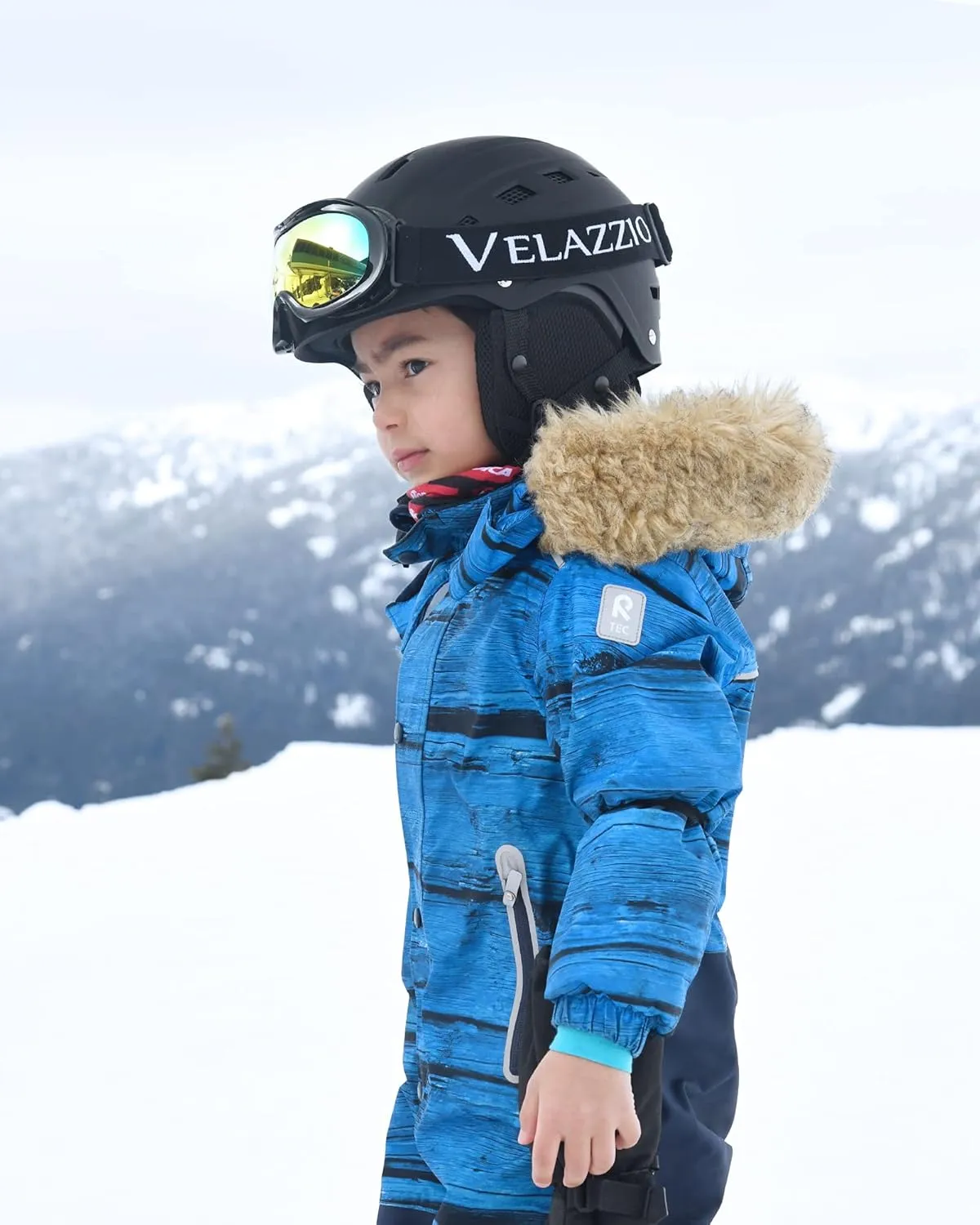 VELAZZIO Kids Ski Goggles, Snowboard Goggles OTG Snow Goggles Anti-Fog Double-Layer Lenses, 100% UV Protection