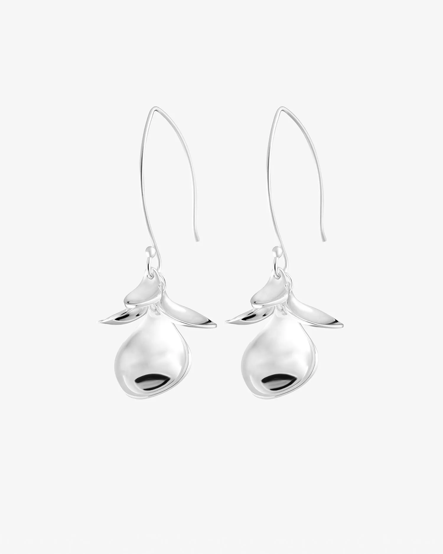 Violet earrings silver