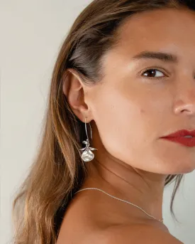 Violet earrings silver