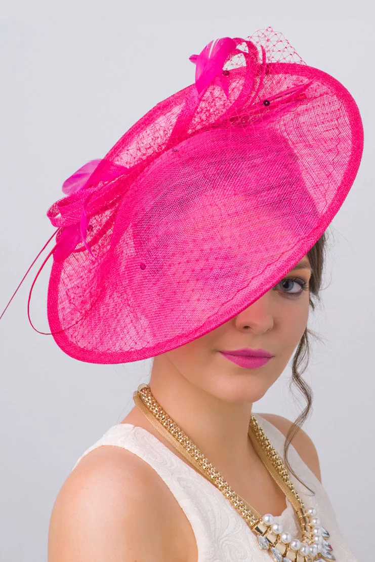 Wendy Fascinator - Fuchsia