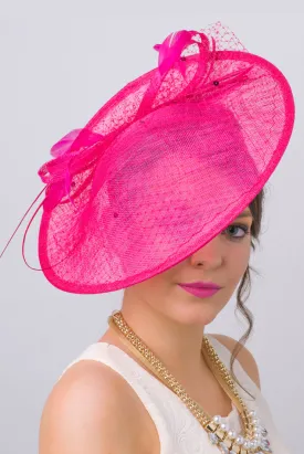 Wendy Fascinator - Fuchsia