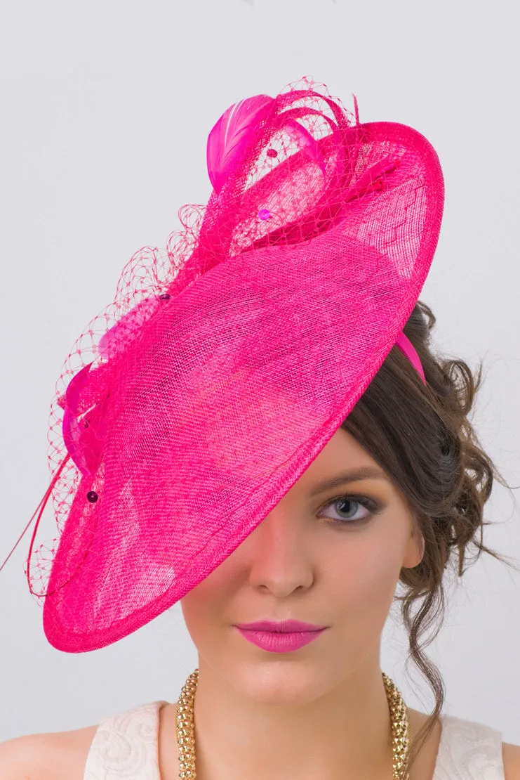 Wendy Fascinator - Fuchsia