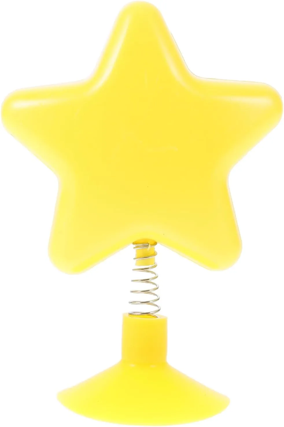 Yellow Star Shape Helmet Decoration - Fun Self-Sucker Adornment for Motorcycle, Bike, Ski Helmets, and Car Dashboard