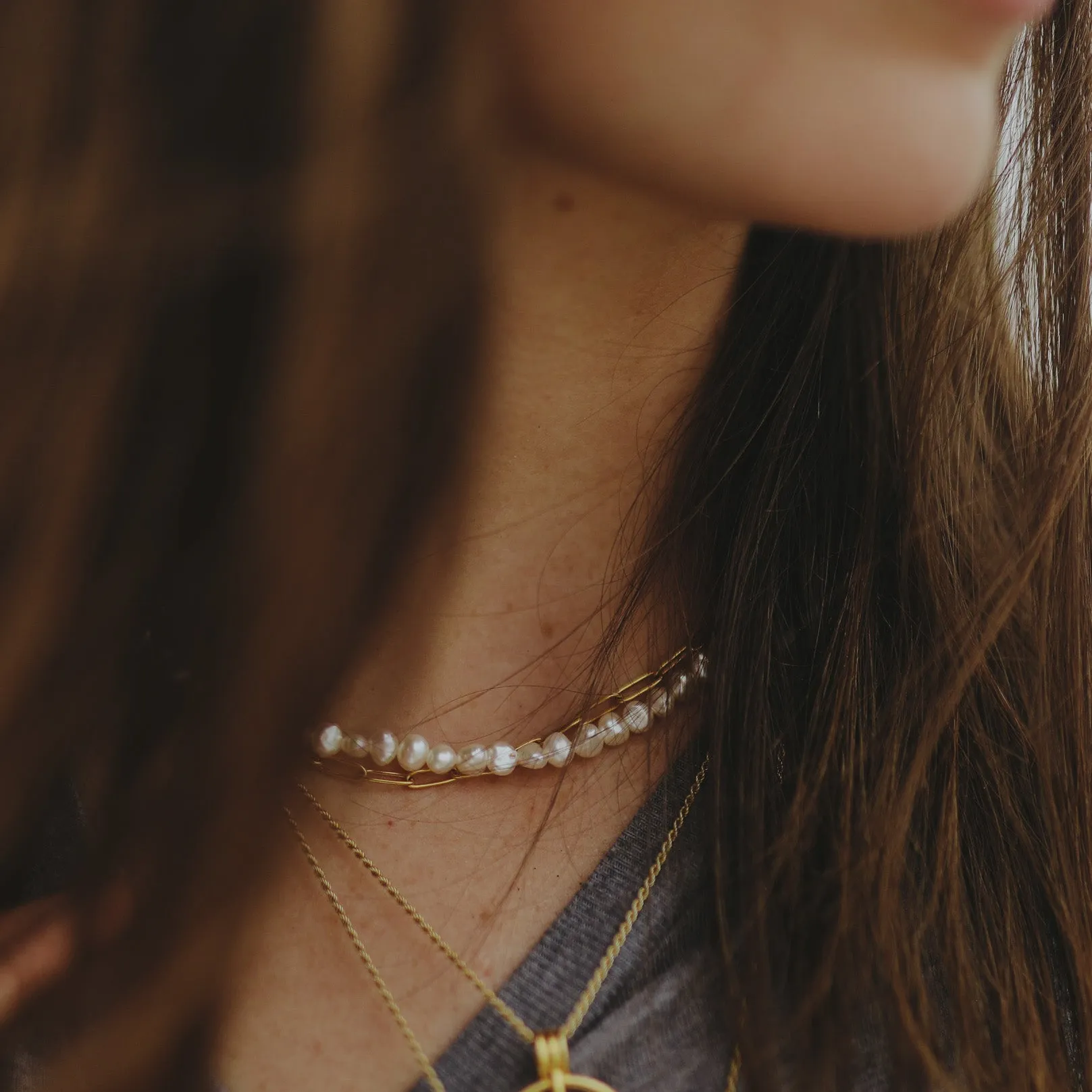 Zaana Ocean Pearl Baroque Necklace